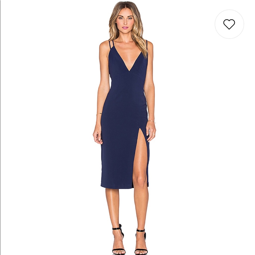 Nbd navy shine on dress size S NWT